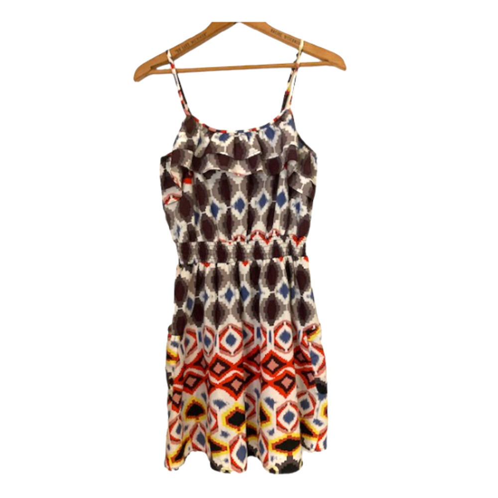GEOMETRIC Pattern Sundress w/ POCKETS - Xhilaration - Size M